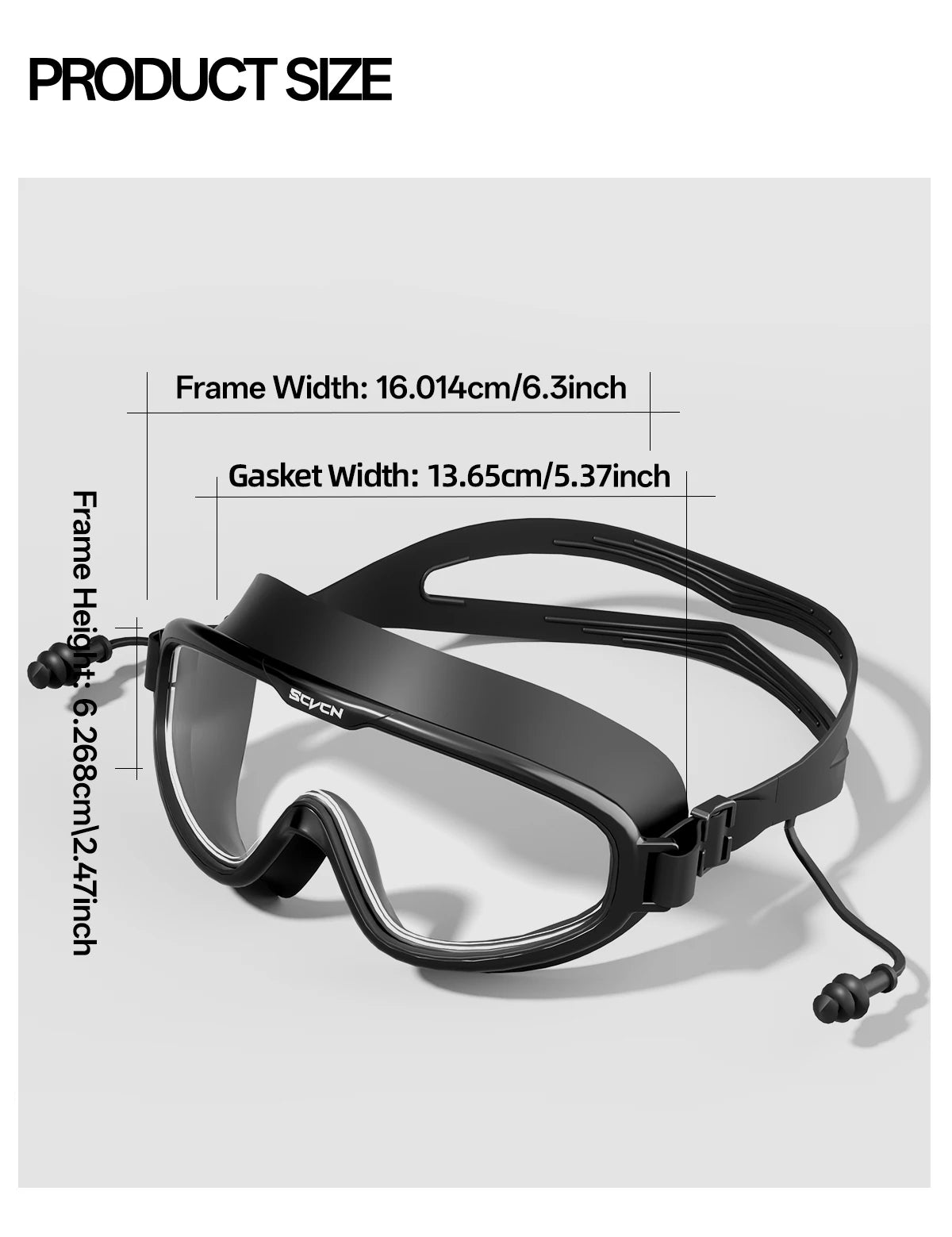 SCVCN Anti-Fog Swimming Goggles