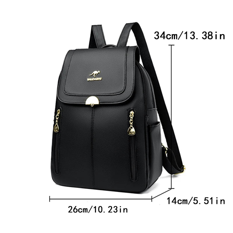 Small Elegant Women’s Leather Backpack