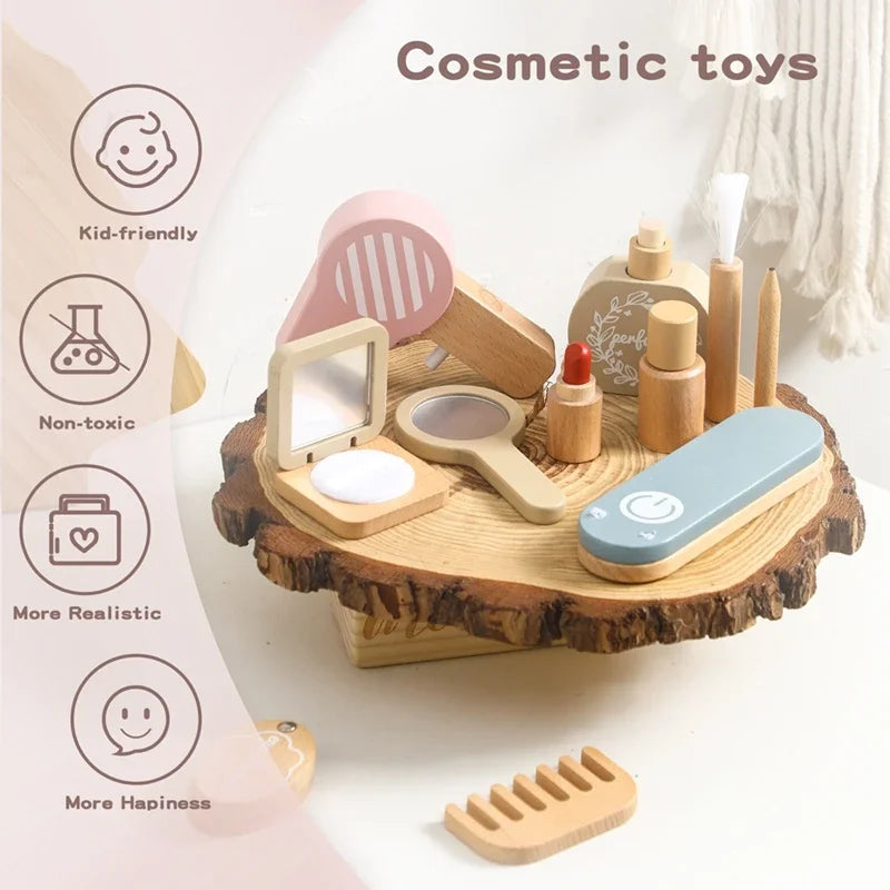 Wooden Makeup & Cosmetic Pretend Play Toys