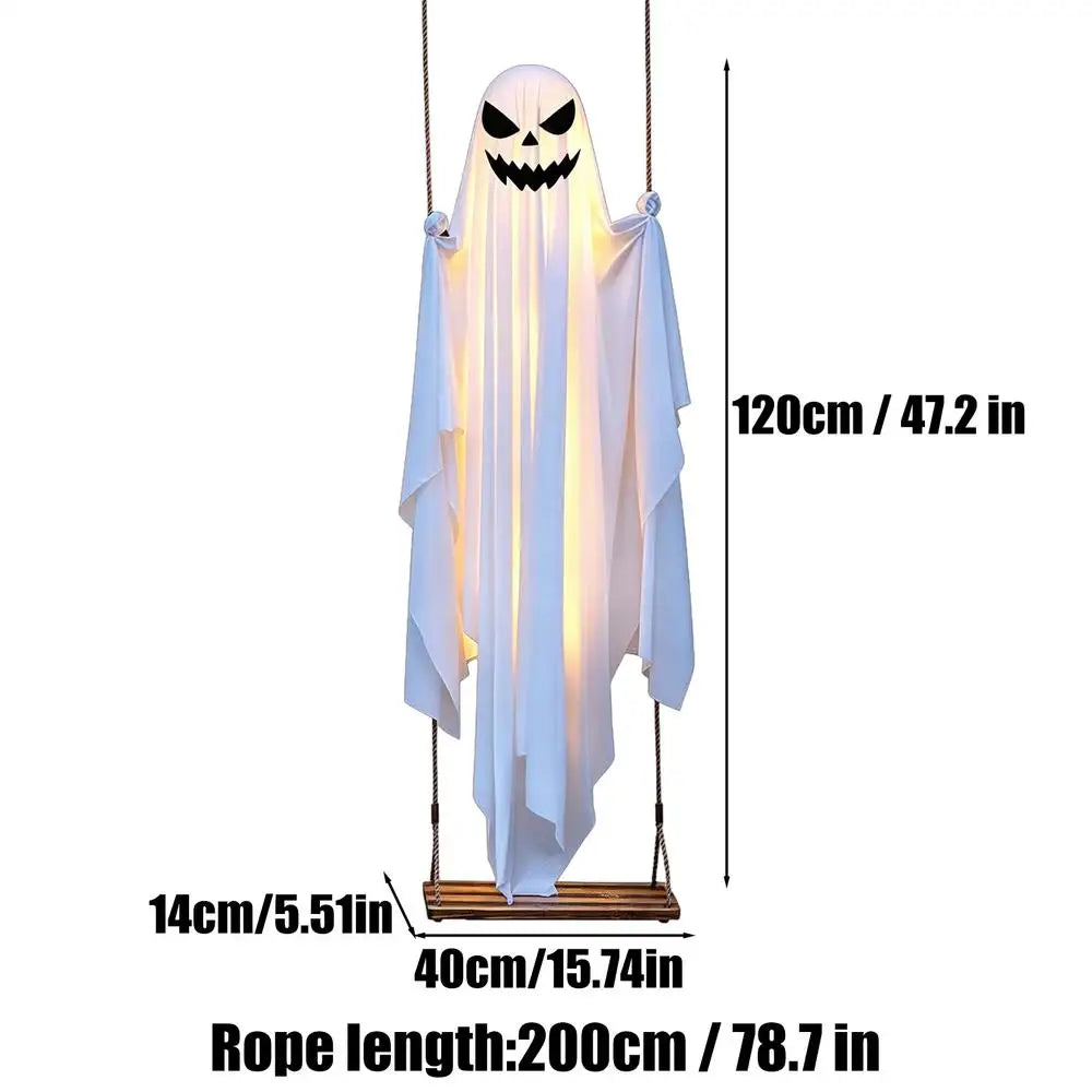 Halloween Light-Up Swinging Ghost