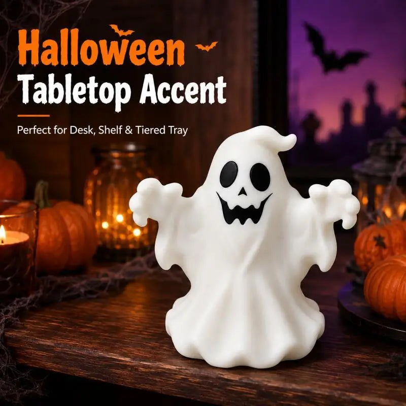 Halloween Smiling Ghost Figurine