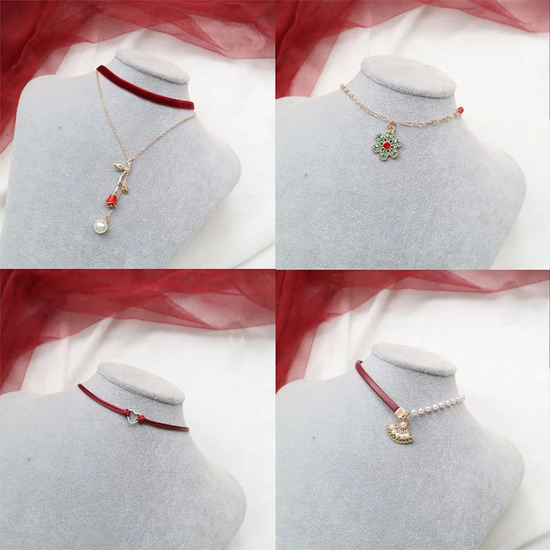 Fashion Velvet Lace Necklace – Women