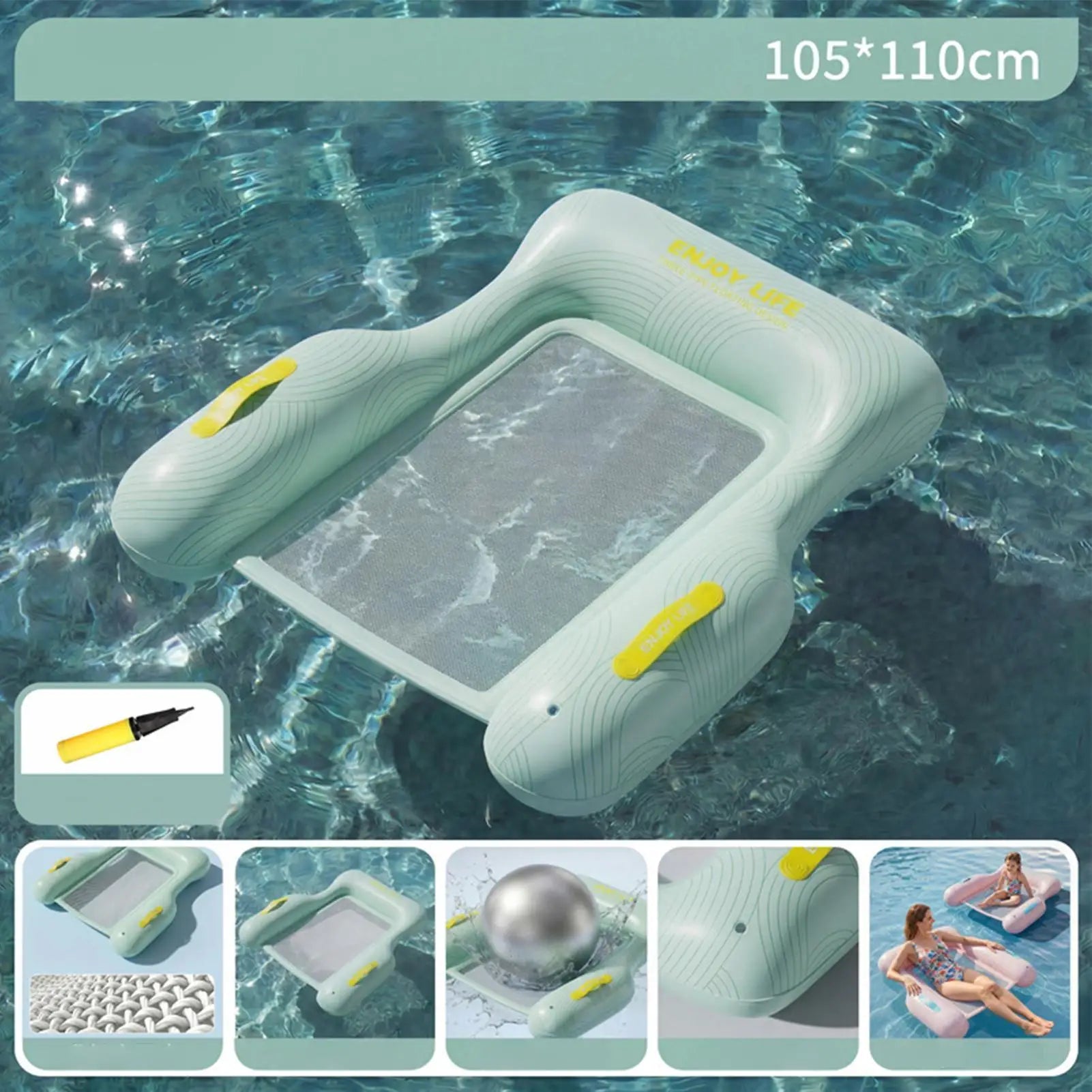 Large Mesh Bottom Pool Float