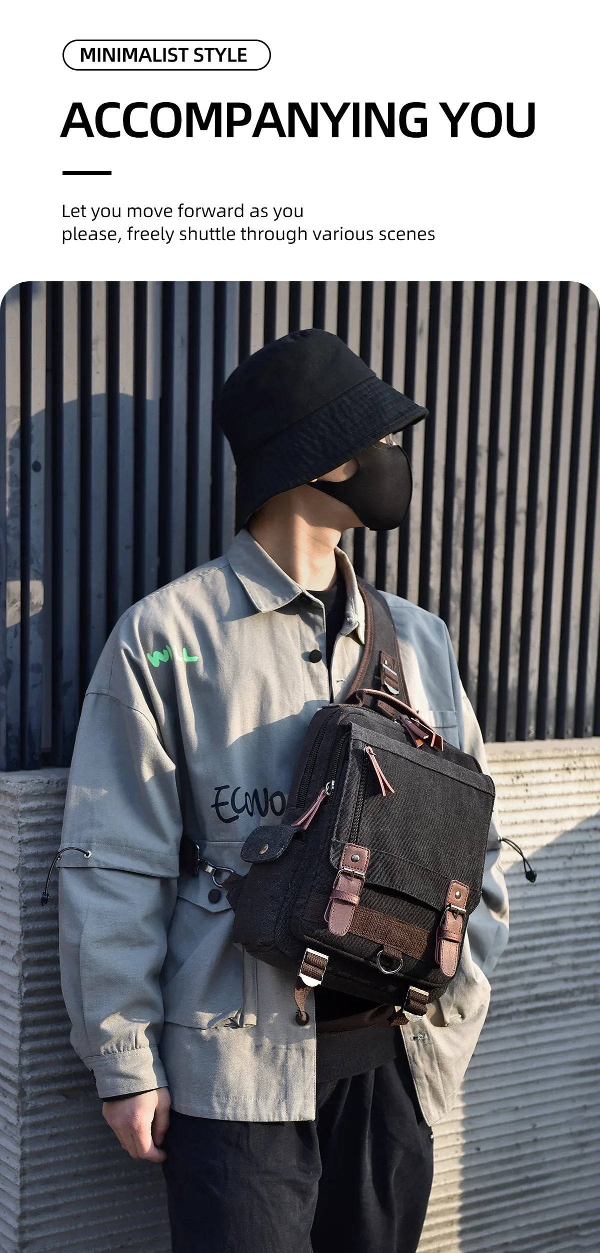 Small Canvas Backpack 20L