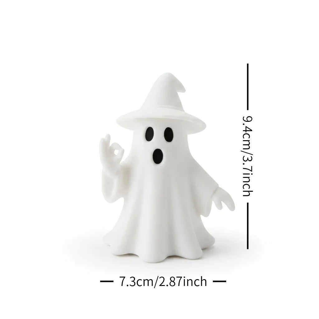 Halloween OK Gesture Ghost Figurine