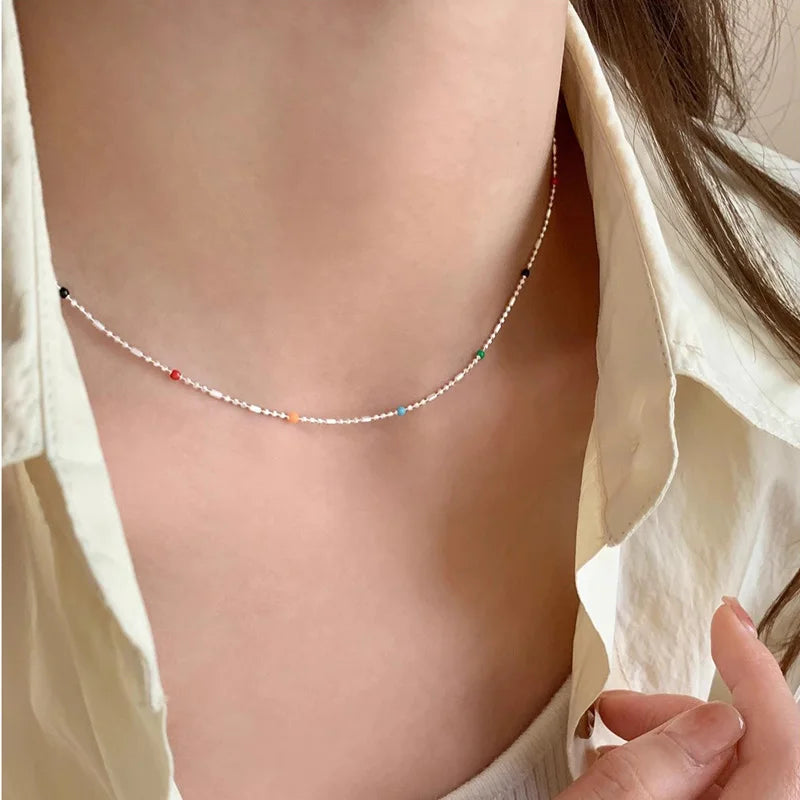 925 Sterling Silver Bead Necklace