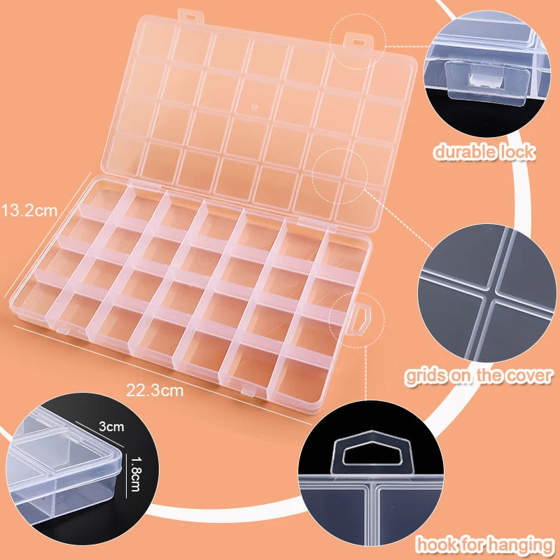 Transparent Jewelry Storage Organizer Box Organizer Display Case