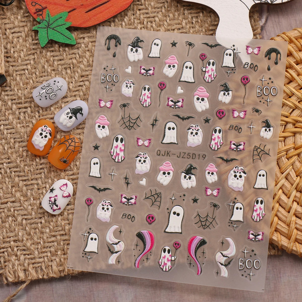 Halloween Raised Nail Stickers