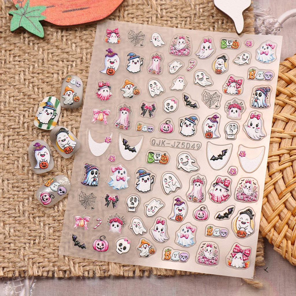 Halloween Raised Nail Stickers