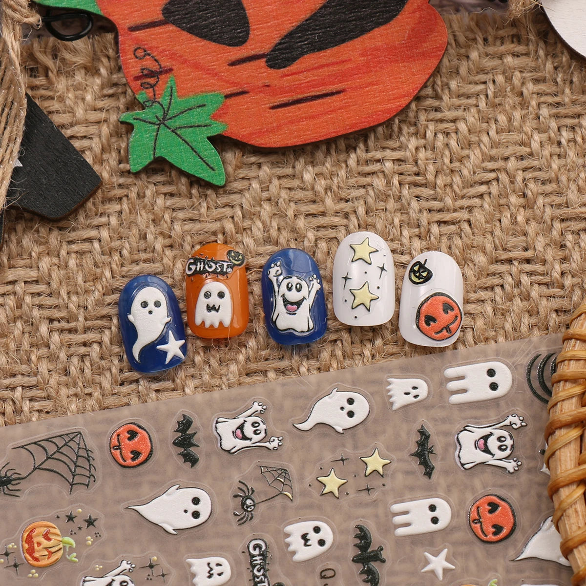 Halloween Raised Nail Stickers