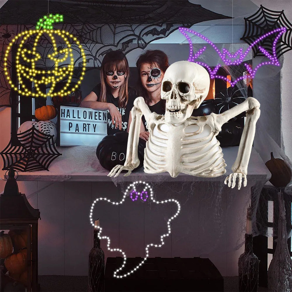 Halloween Light-Up Skeleton Torso