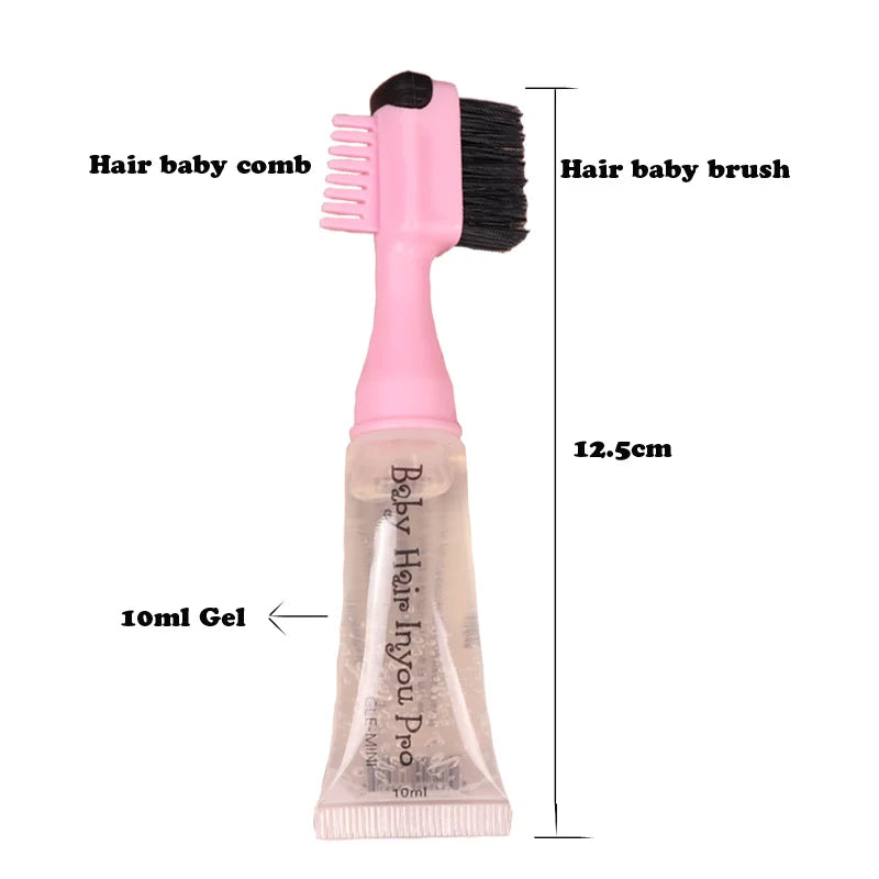 Edge Control Hair Gel with Brush - 10ml