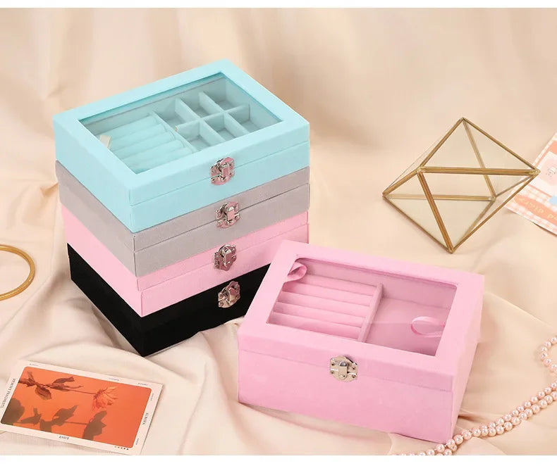 Jewelry Organizer Box – Necklace, Ring & Earring Holder