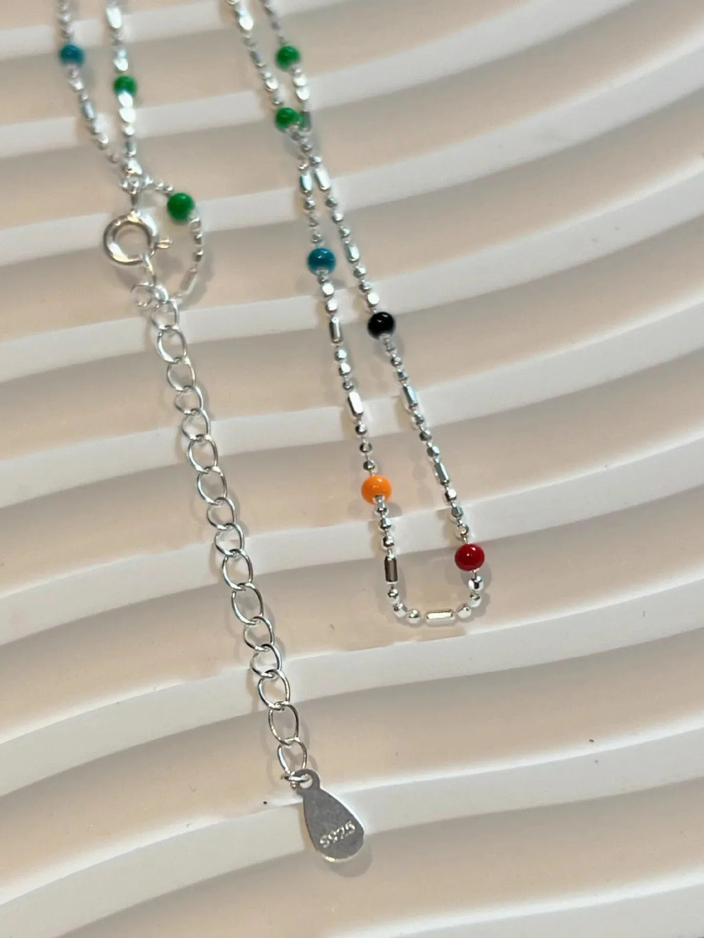 925 Sterling Silver Bead Necklace