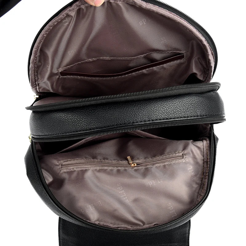 Small Elegant Women’s Leather Backpack