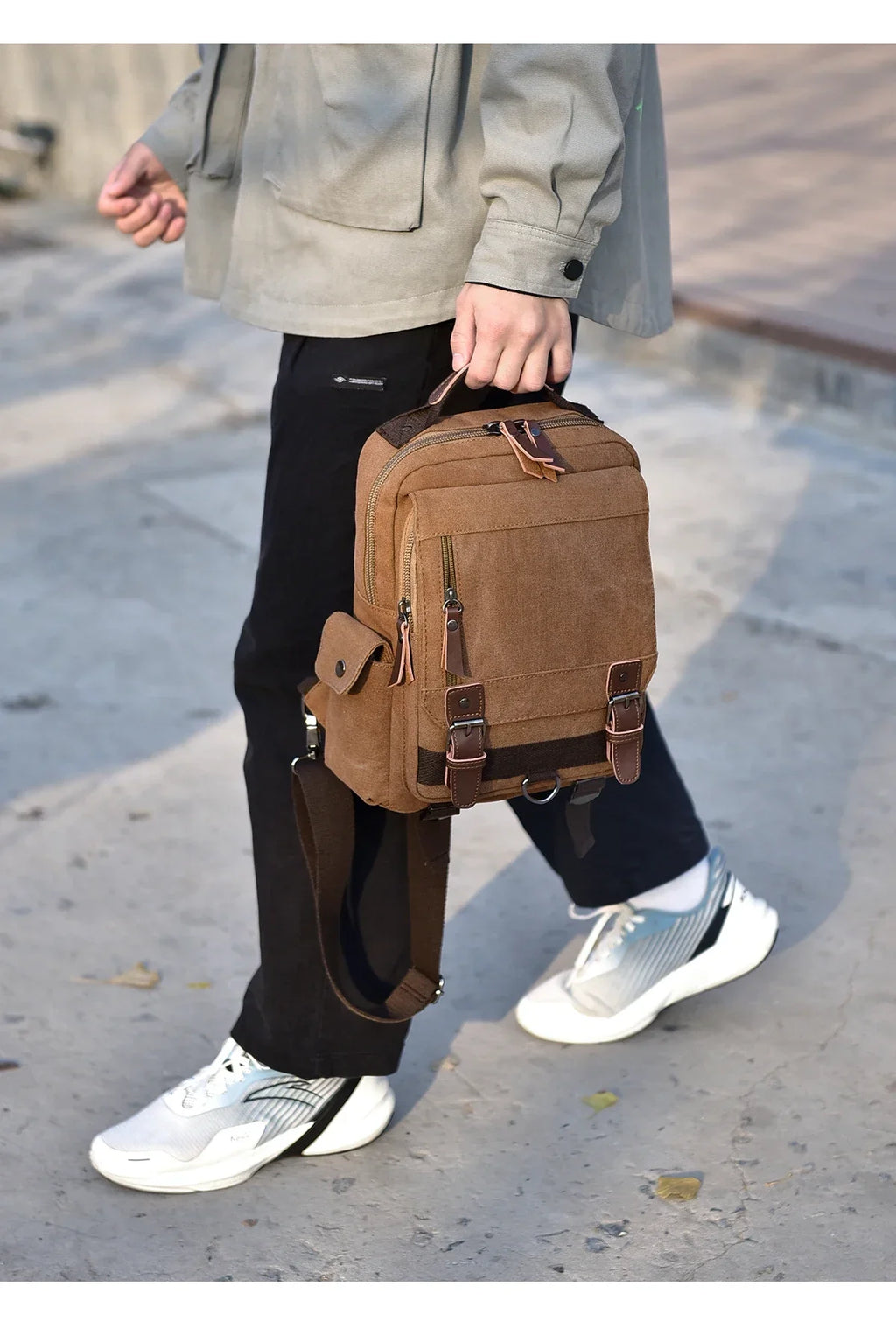 Small Canvas Backpack 20L