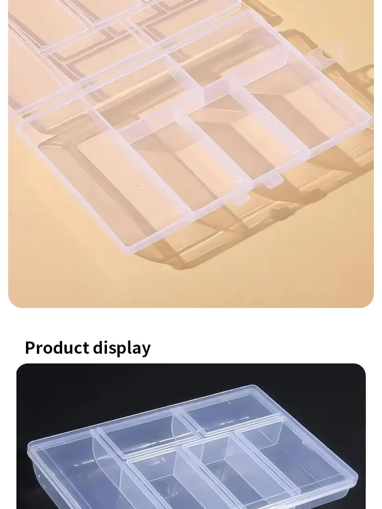 Transparent Double Buckle Jewelry Storage Box