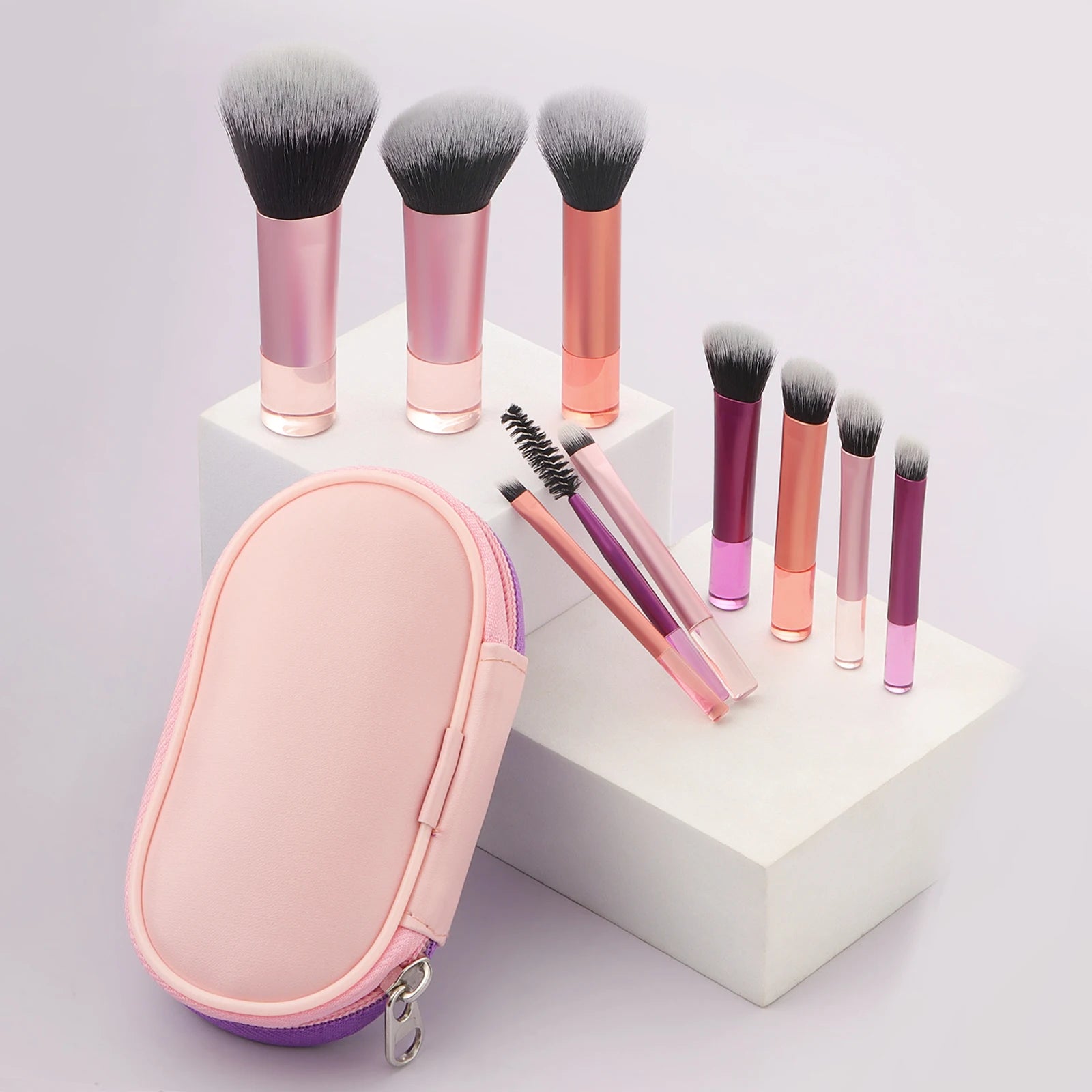 Portable 10pcs Makeup Brush Kit