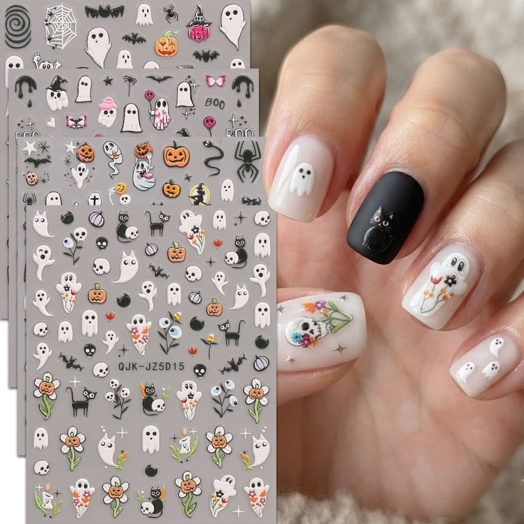 Halloween Raised Nail Stickers