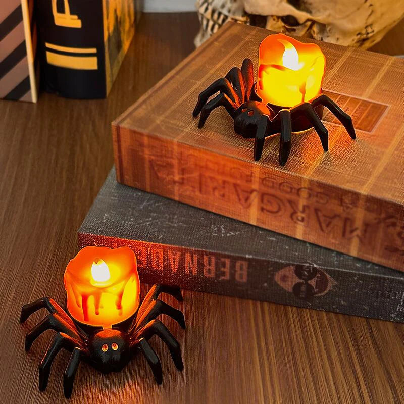 Halloween Spider LED Candle