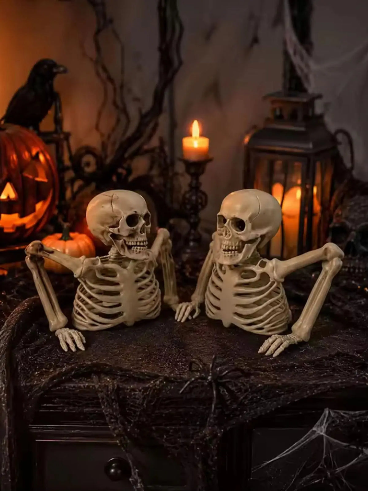 Halloween Half-Skeleton Decoration