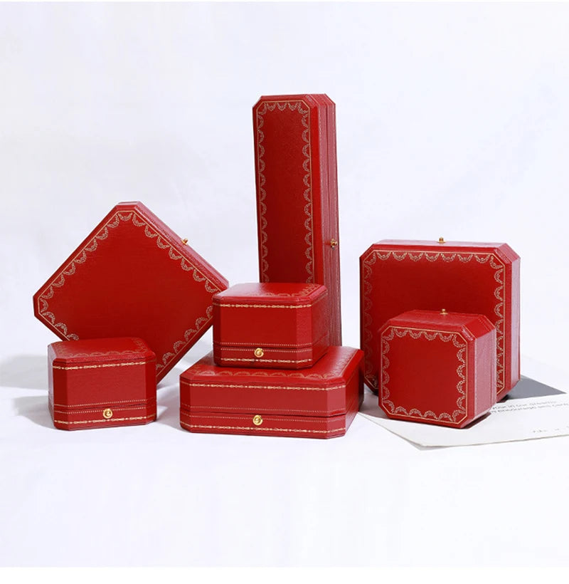 Octagonal PU Leather Jewelry Box