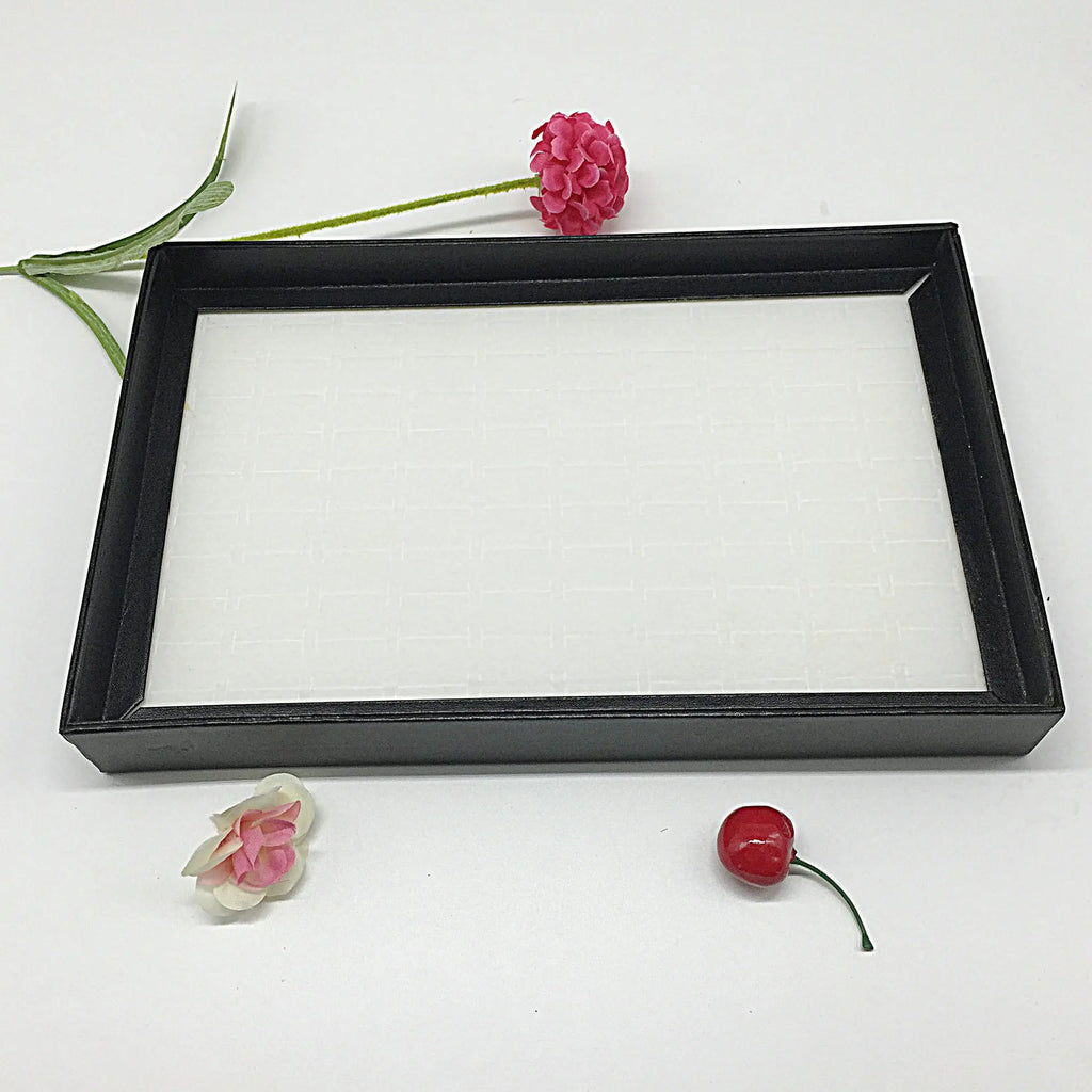 100-Slot Jewelry Display Box with Transparent Cover