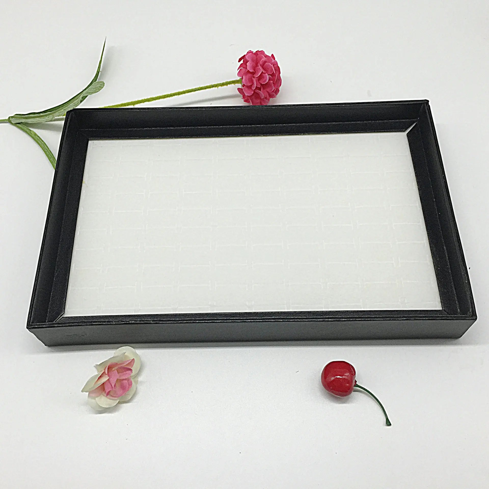 100-Slot Jewelry Display Box with Transparent Cover