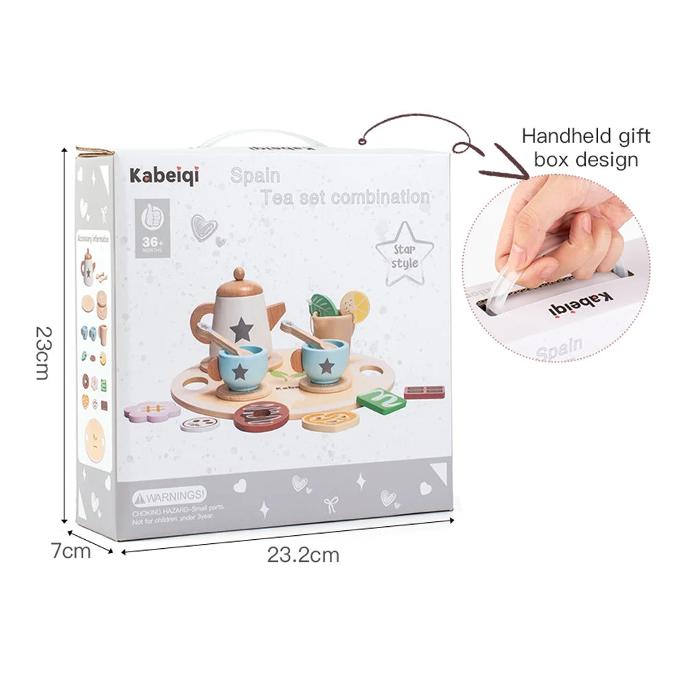 Kids Wooden Tea Party Toy