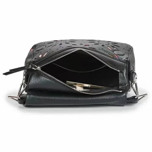 Light Luxury Hollow Flower Designer Backpack