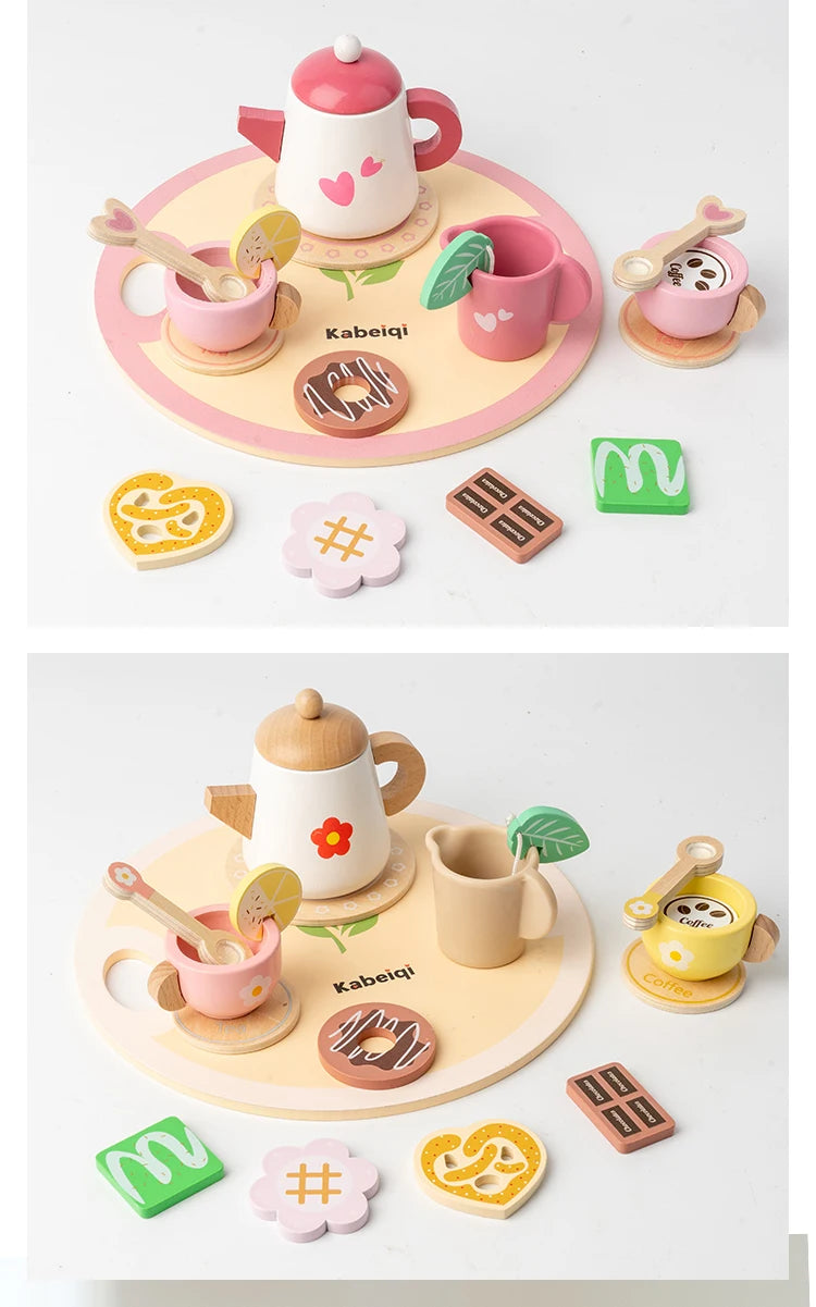 Kids Wooden Tea Party Toy