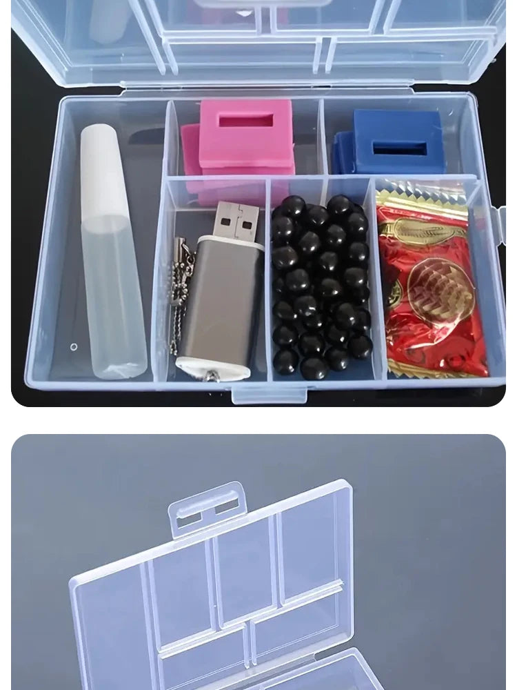 Transparent Double Buckle Jewelry Storage Box