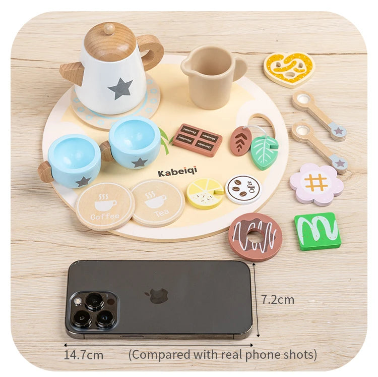 Kids Wooden Tea Party Toy