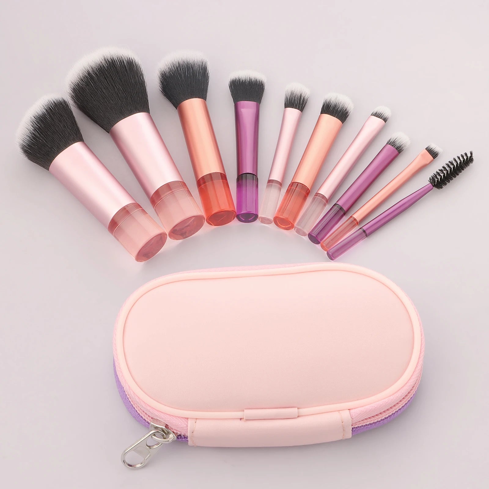 Portable 10pcs Makeup Brush Kit