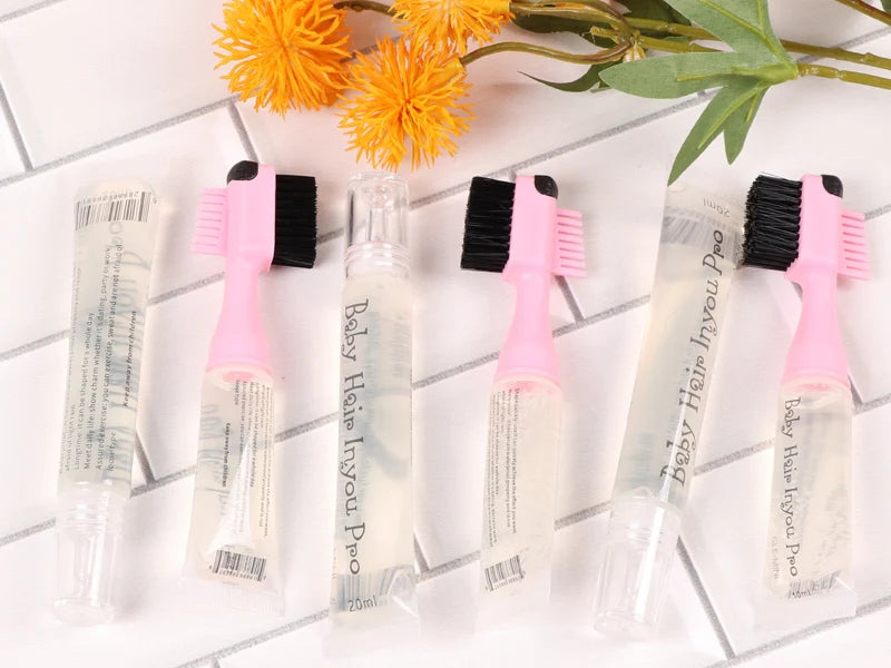 Edge Control Hair Gel with Brush - 10ml