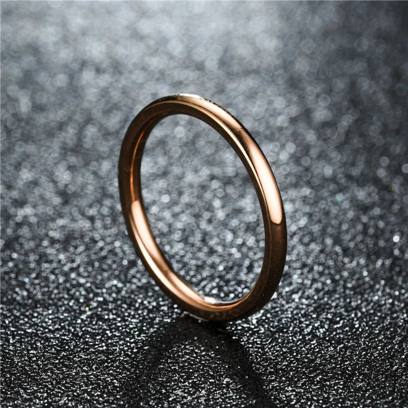2mm Thin Minimal Stainless Steel Ring (Sizes 6–13)