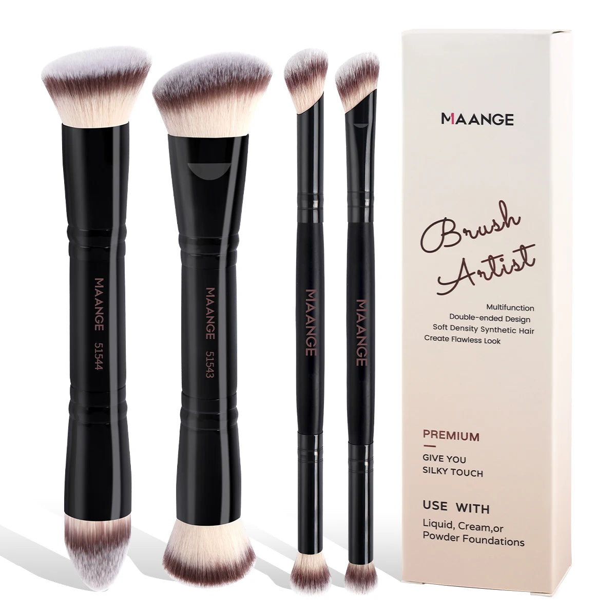 MAANGE 4pcs Makeup Brush Set