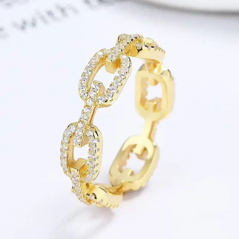 Elegant Zircon Open Ring