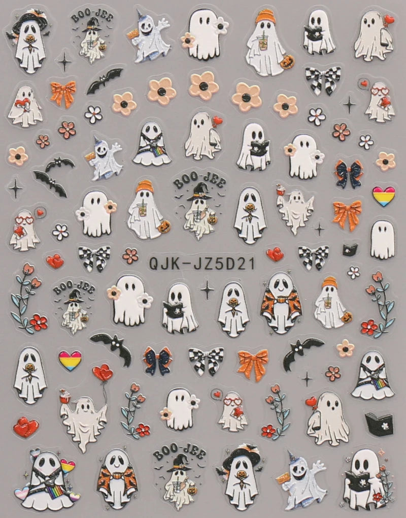 Halloween Raised Nail Stickers