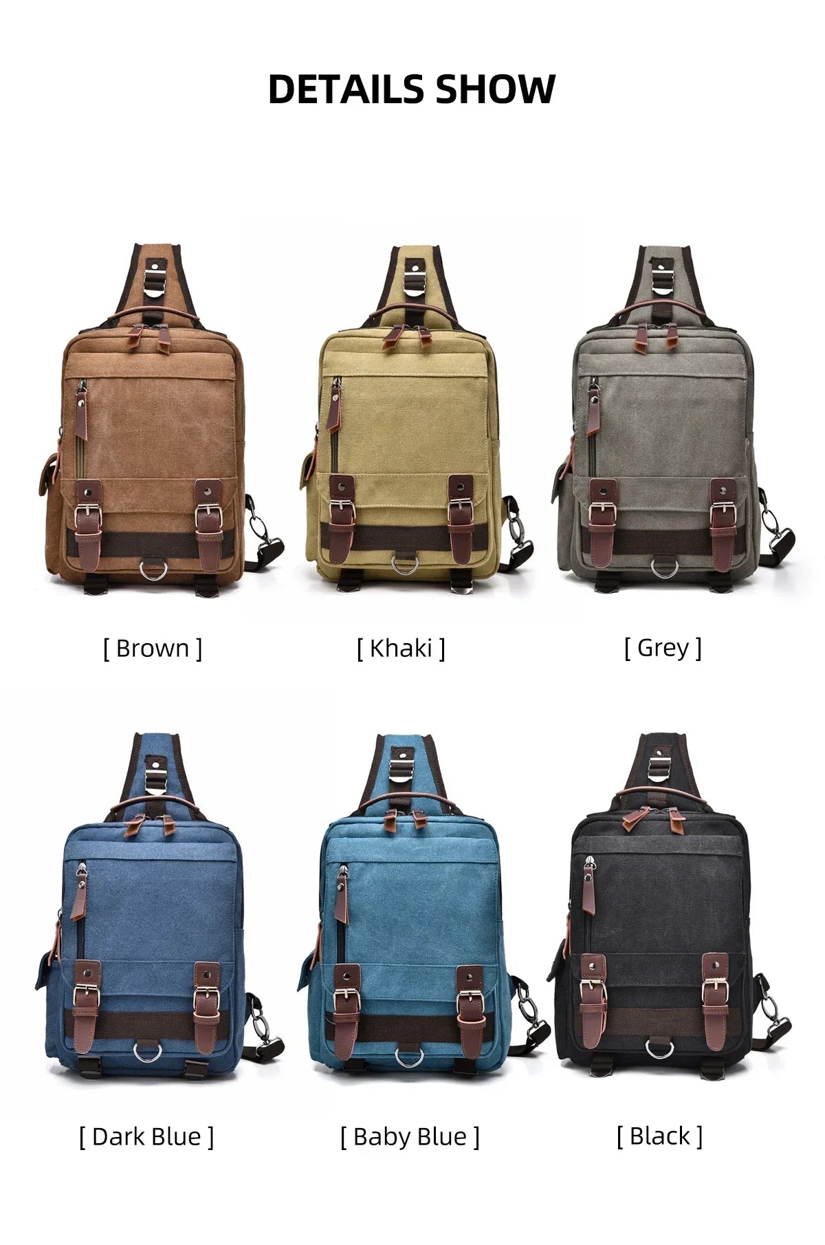 Small Canvas Backpack 20L