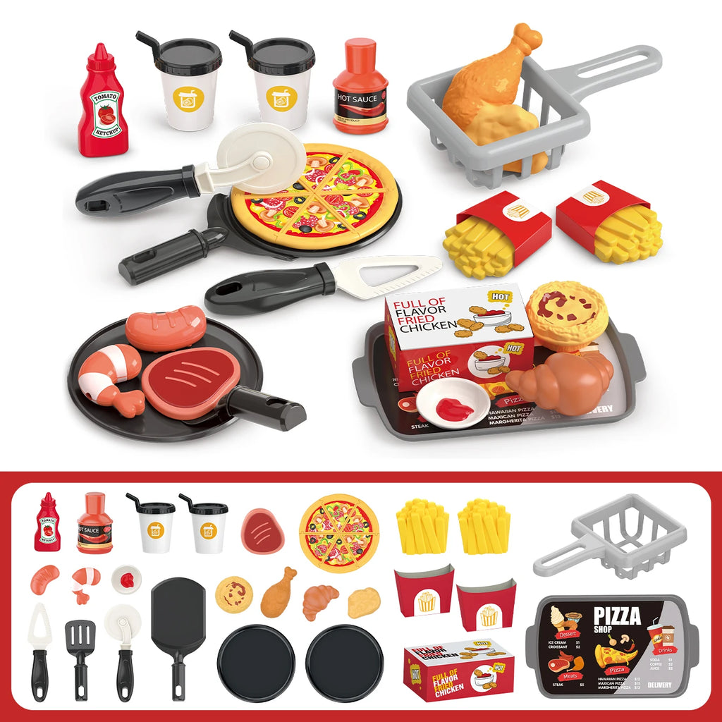 Pretend Play Kitchen Food Toy Set