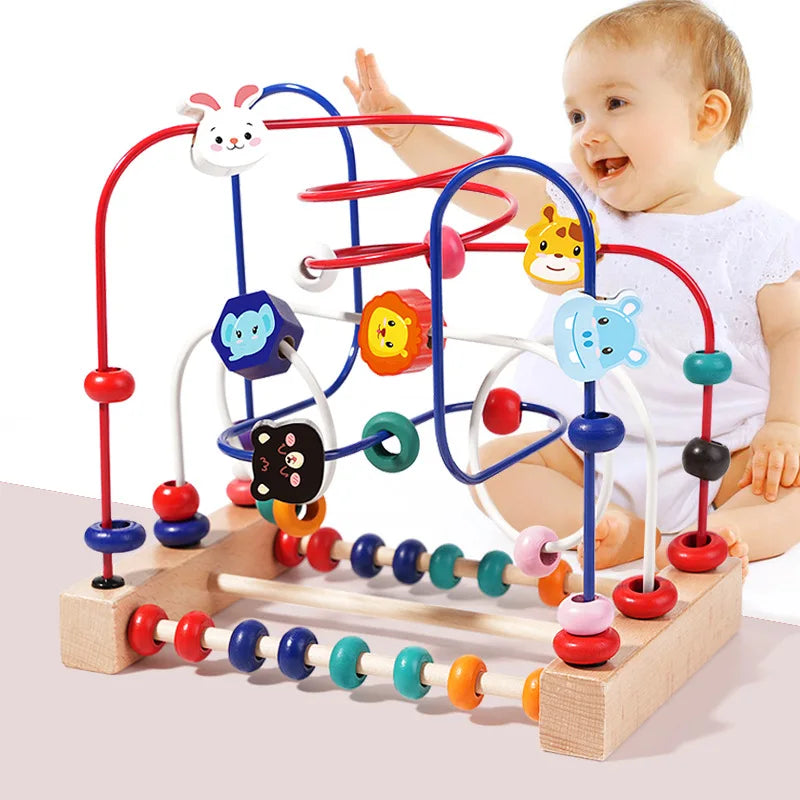 Kids Wooden Bead Maze Toy