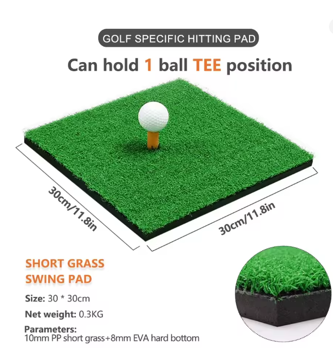 Golf Hitting Mat – Indoor/Outdoor Practice Pad, PP Grass