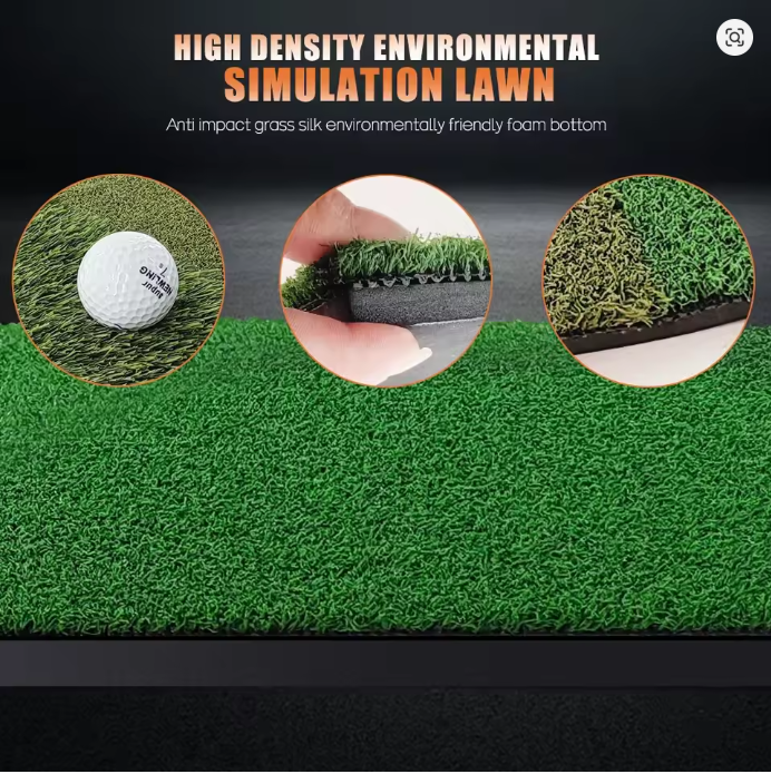 Golf Hitting Mat – Indoor/Outdoor Practice Pad, PP Grass
