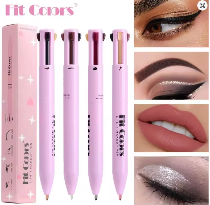 4-in-1 Makeup Pen – Brow, Eyeliner, Lip Liner, Highlighter 4 colour set