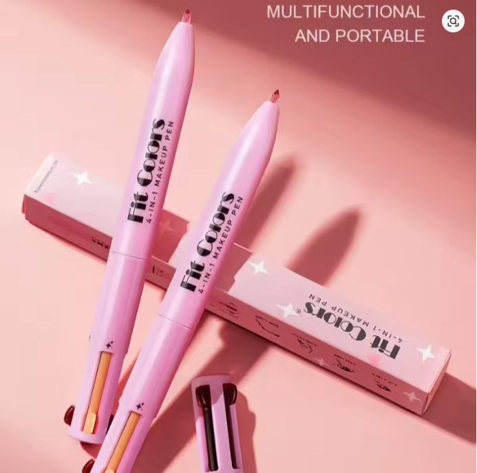 4-in-1 Makeup Pen – Brow, Eyeliner, Lip Liner, Highlighter 4 colour set