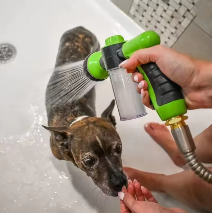 Pet Shower Nozzle Sprayer – 3-Mode Dog Bath Gun
