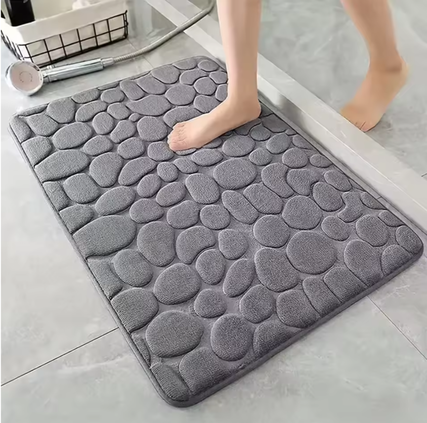 3D Non-Slip Bathroom Mat – Quick Dry