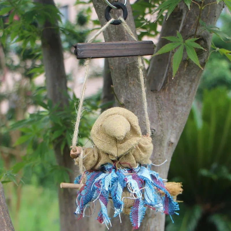 Halloween Swinging Witch Welcome Sign