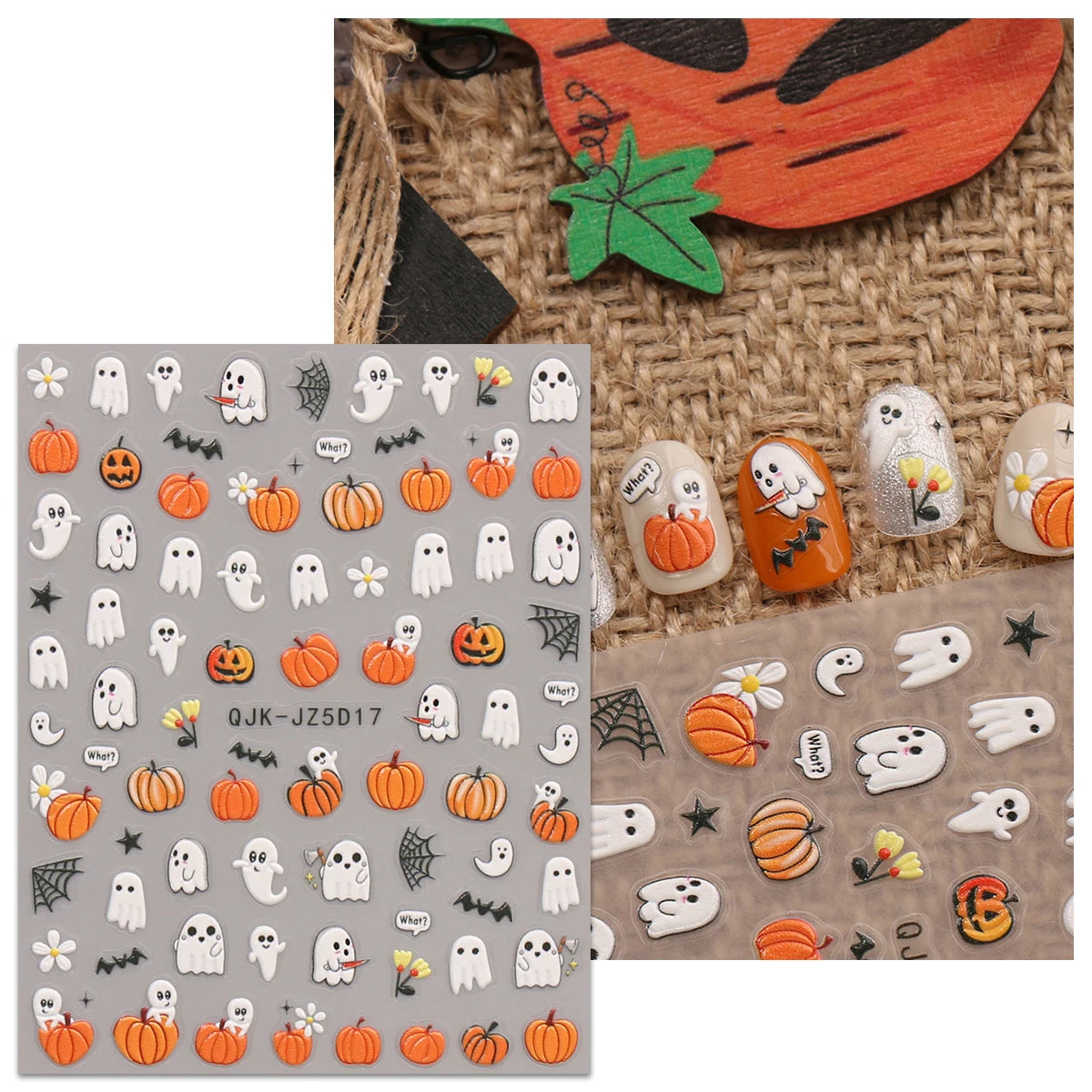 Halloween Raised Nail Stickers